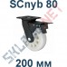 Колесо полиамидное SCnyb 80 200 мм с тормозом Китай в Курске